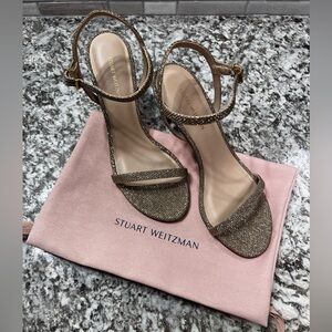 Stuart Weitzman Kassidy Women's Sparkling Heels - Gold